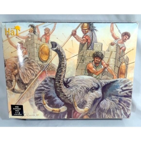 Hannibal's Carthaginian War Elephant w/Drivers Scale: 1/32 - Picture 1 of 4